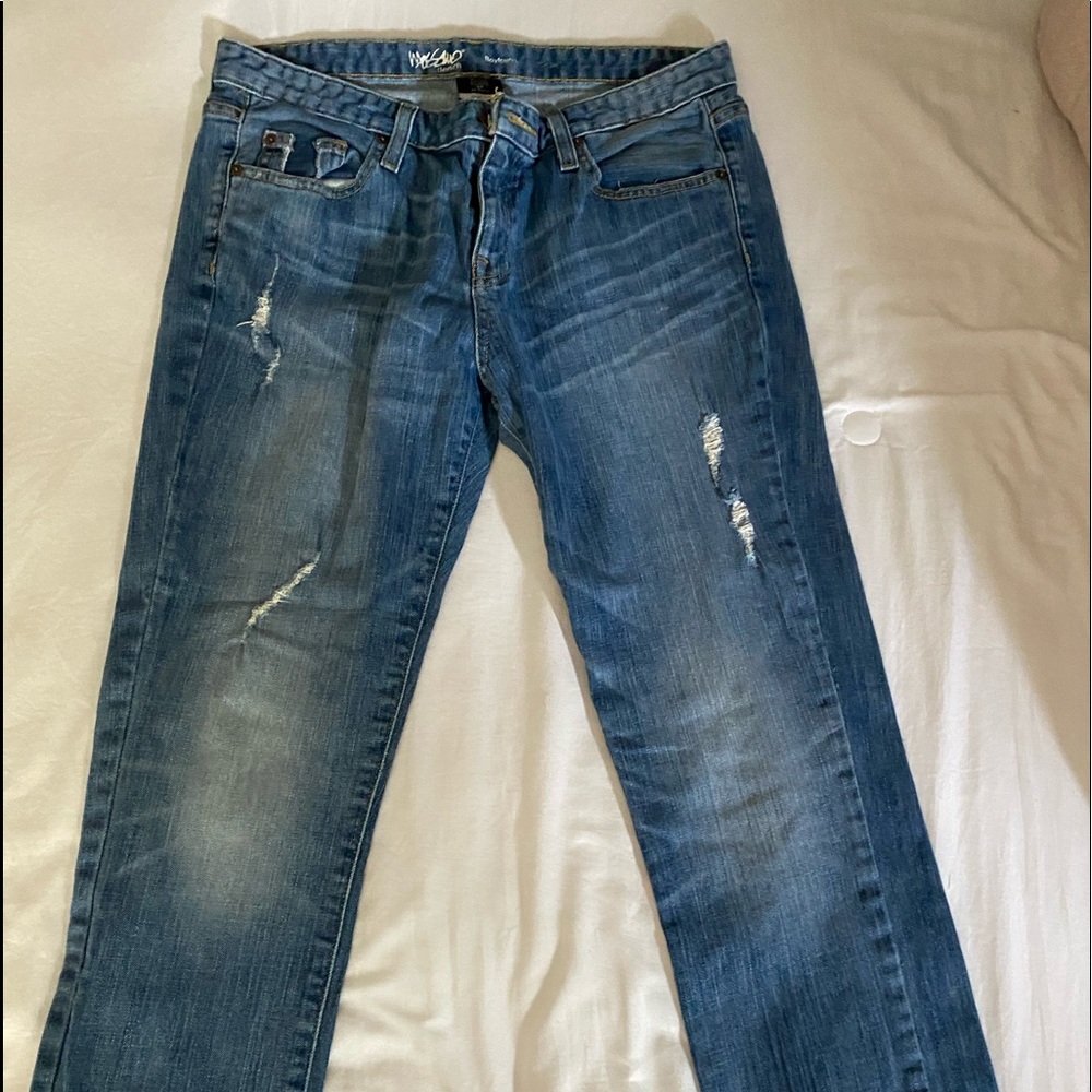 Denim boyfriend jeans